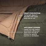 TETON Sports Mammoth Queen-Size Double sac de couchage; chaud et confortable pour le camping familial