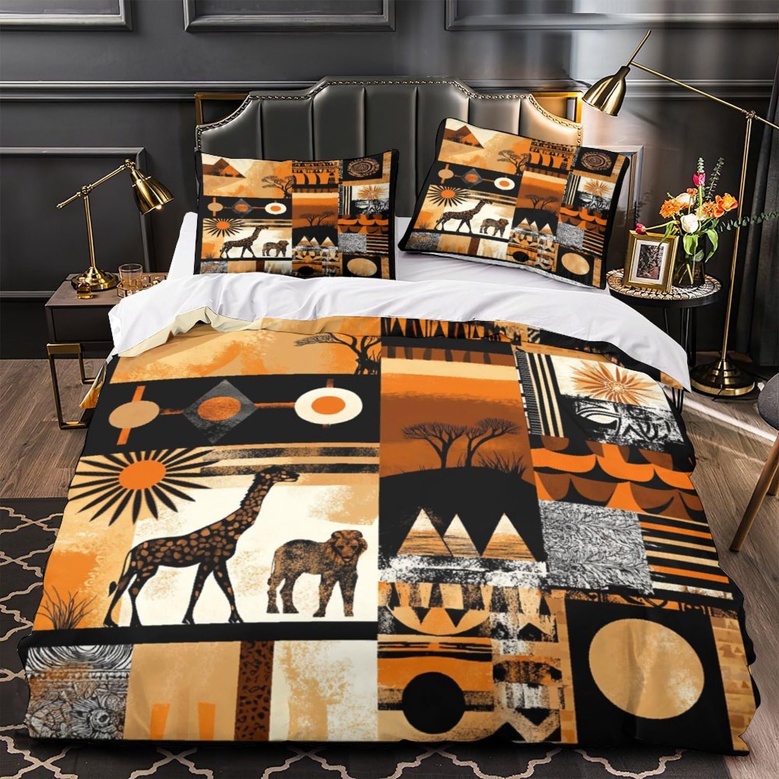 Housse de couette microfibre entretien facile et couleurs inaltérables 220x240