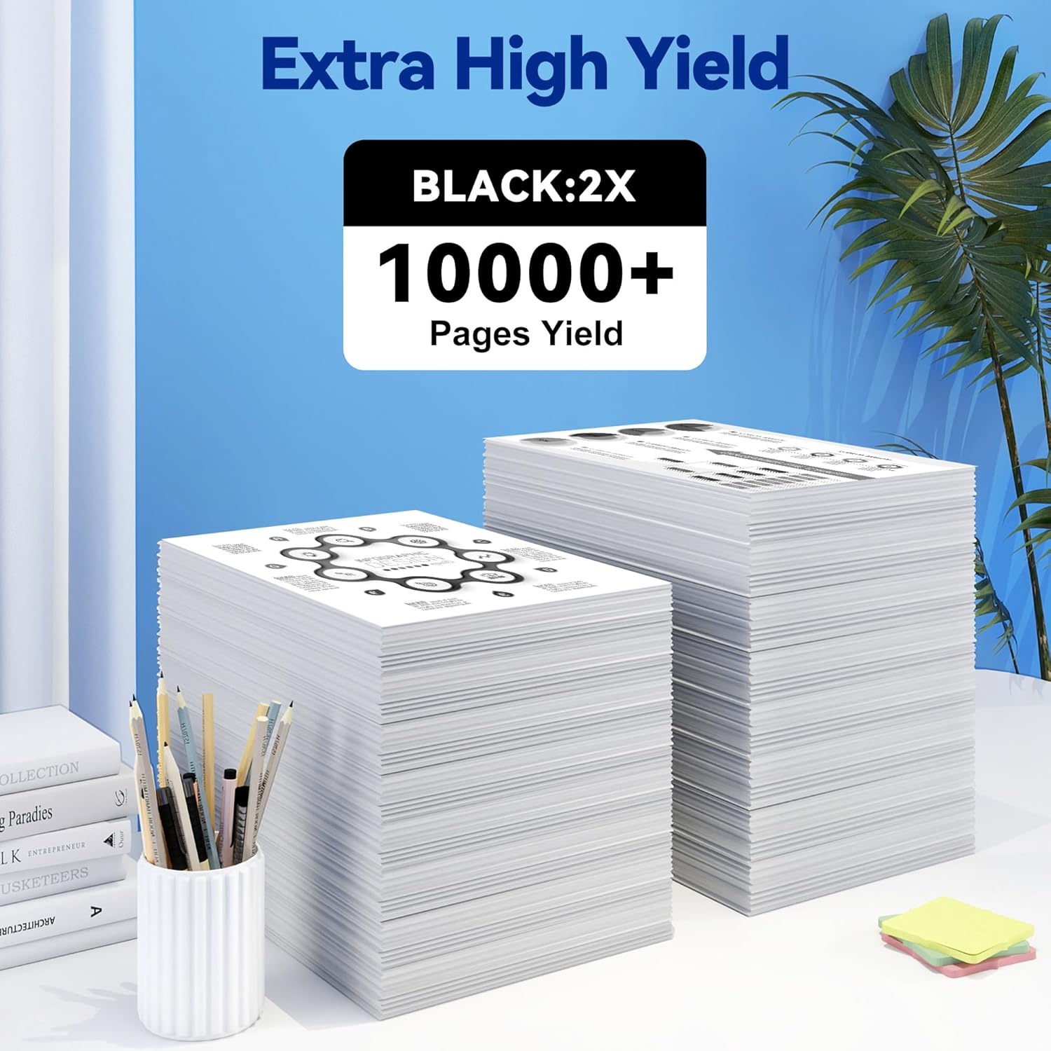 58X CF258X Toner Cartridge (2X 10,000 Pages) Compatible with HP 58X 58A CF258X Toner Cartridge Black with Pro MFP M428fdw, M428fdn, M428dw, M428, Pro M404n, M404dn, M404dw, M404 2Pack