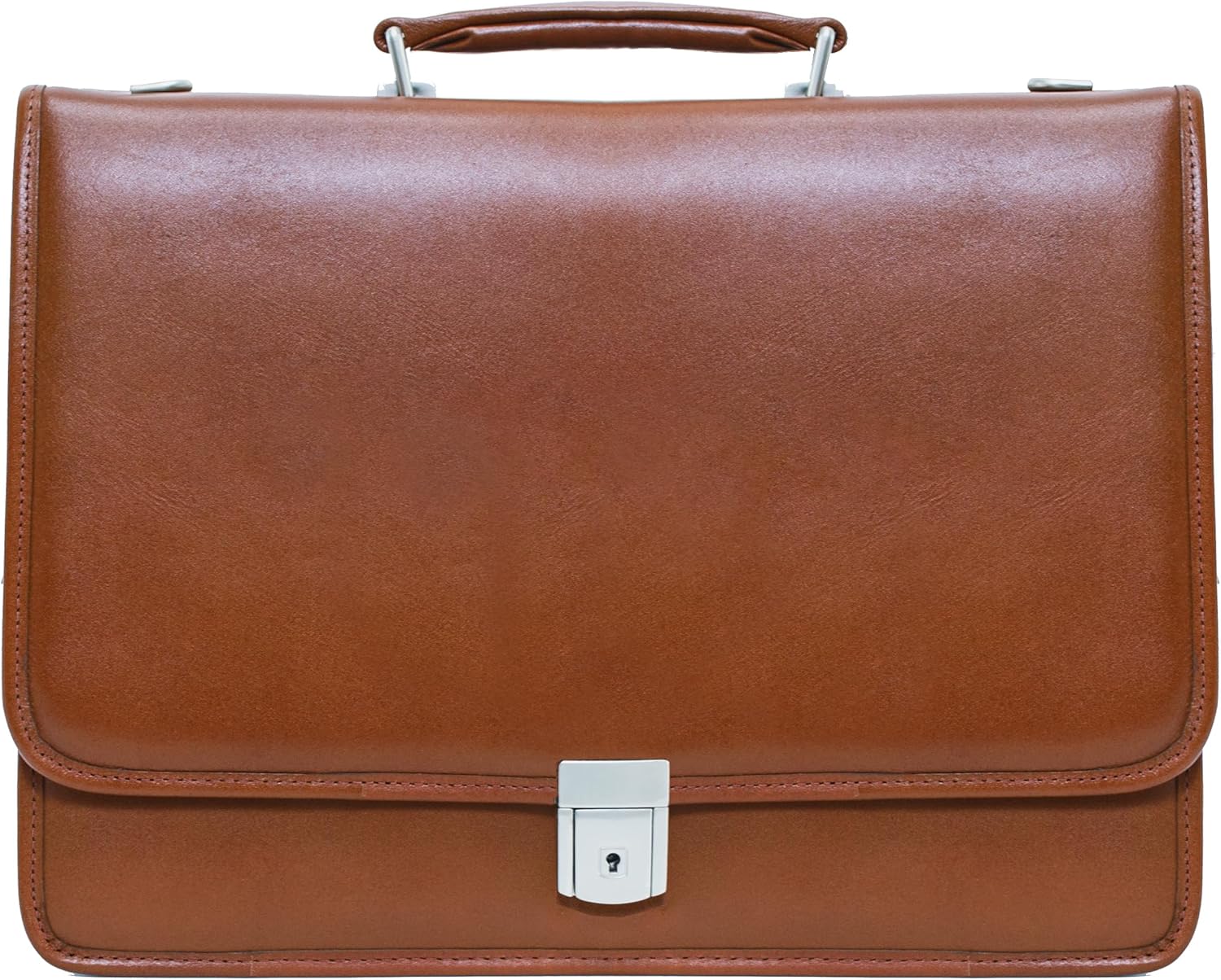 McKLEIN 15" Leather Flapover Double Compartment Briefcase- LEXINGTON