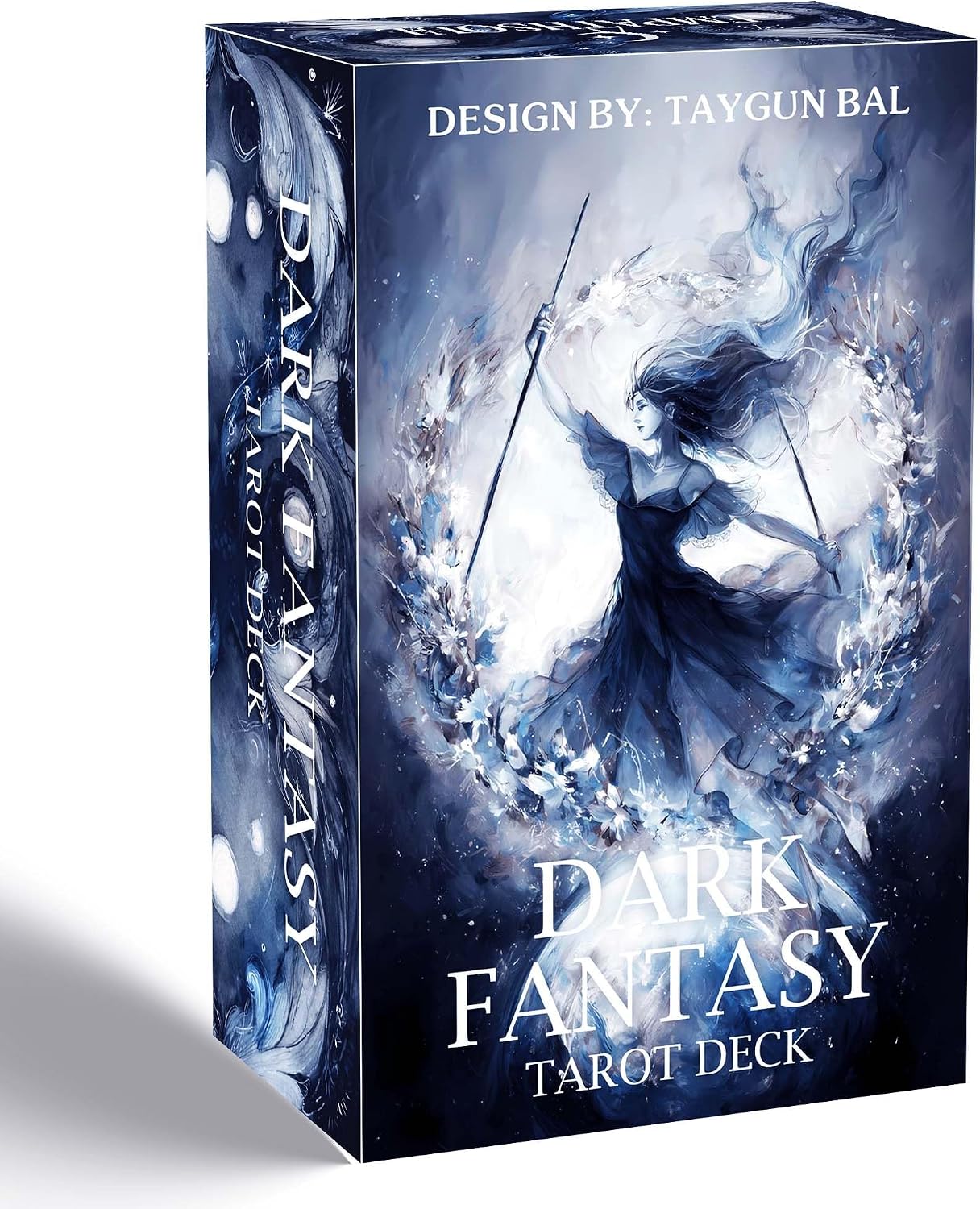 Dark Fantasy Tarot talia 78 gotyckich kart tarota z przewodnikiem karty tarota dla początkujących cień i światło osłony wróżby do samopoznania duchowy wzrost
