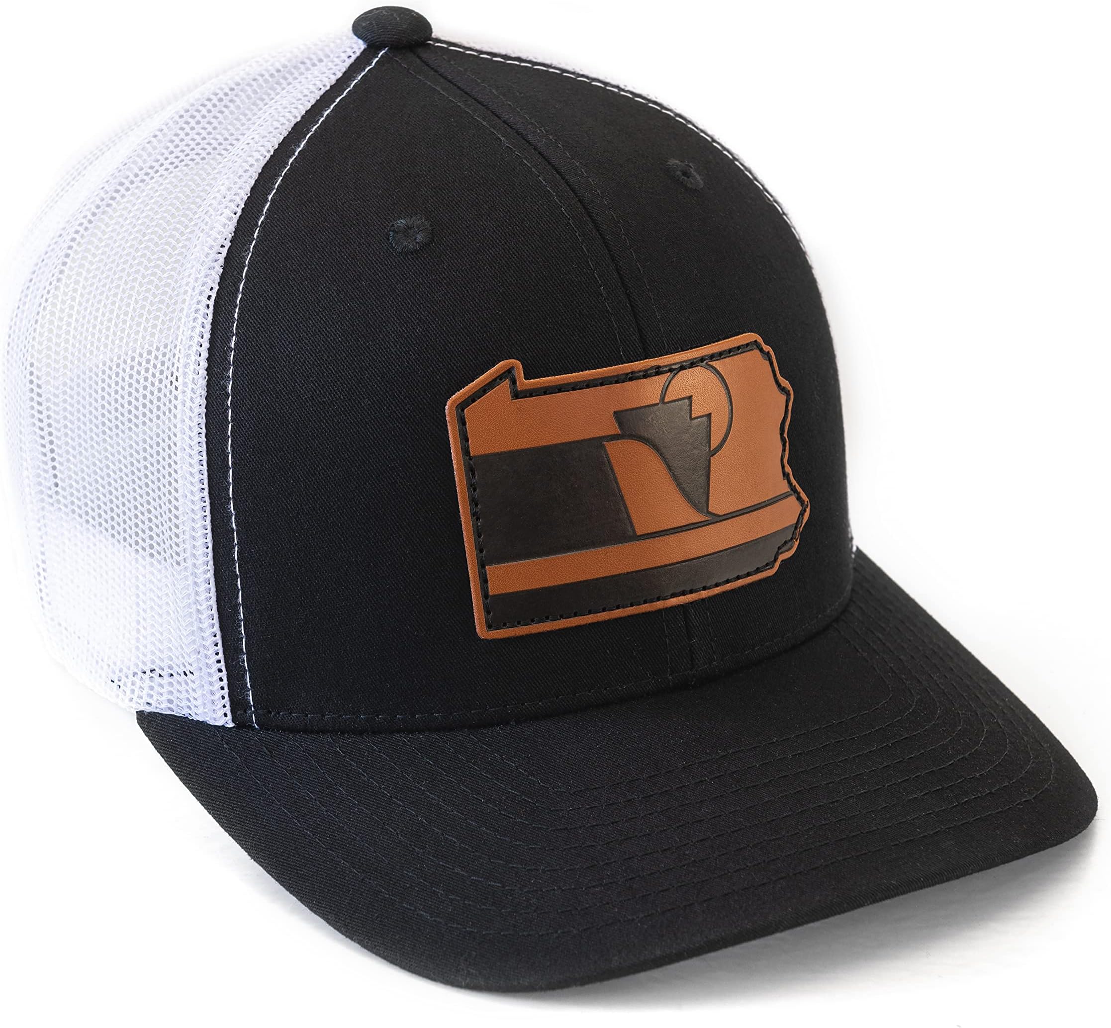 RepresentPARepresentPA | Pennsylvania Leather Patch Hat | Trucker Snapback Cap | State Pride | PA Roots Memorabilia | Outdoor wear