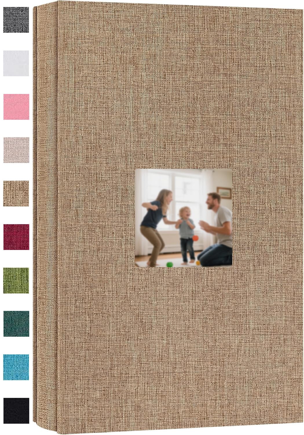Ponping Photo Album 6x4 300 Photos Linen Cover Picture Photo Book for Family Wedding Anniversary Baby Vacation