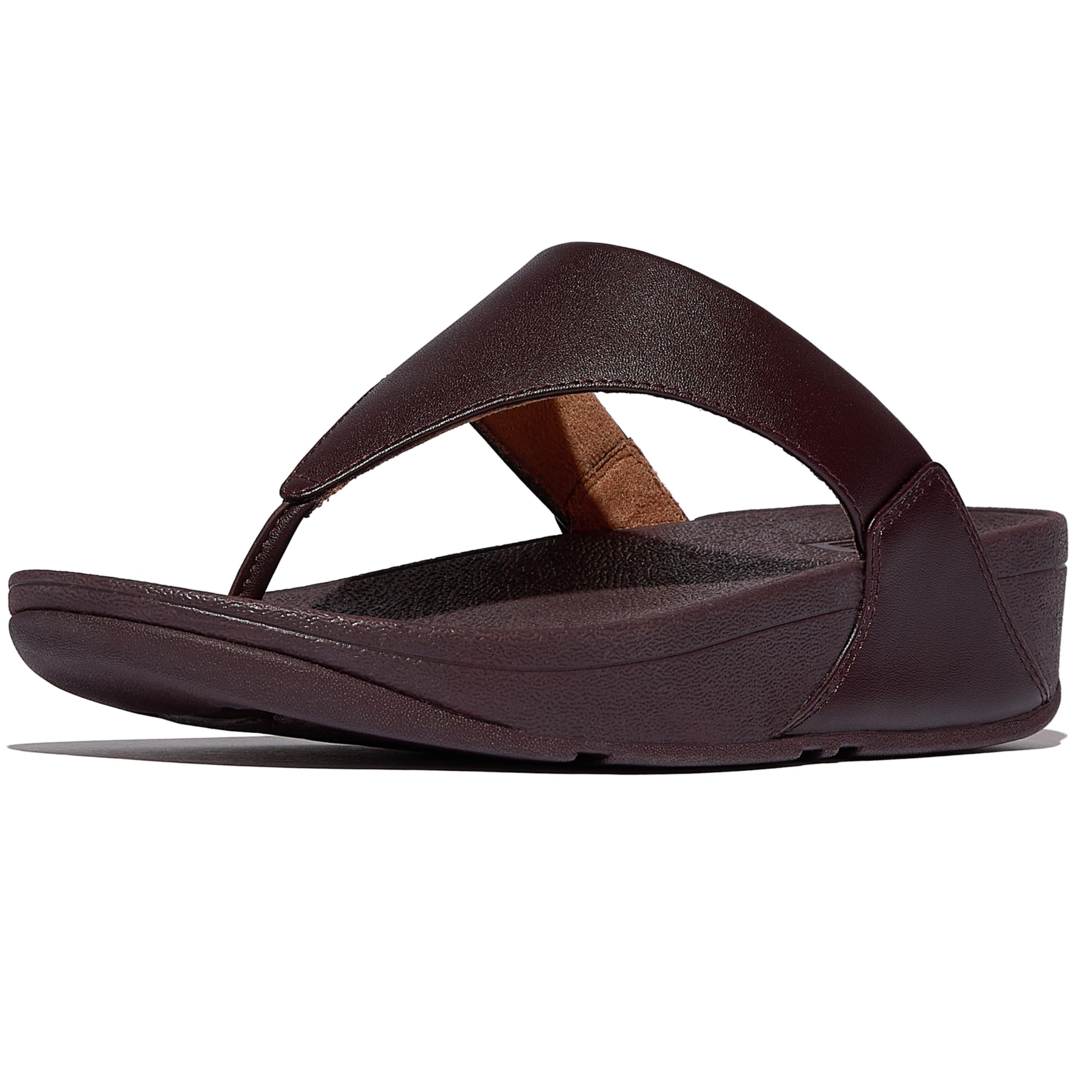 FitFlop Womens Lulu Leather Toe Post Sandals