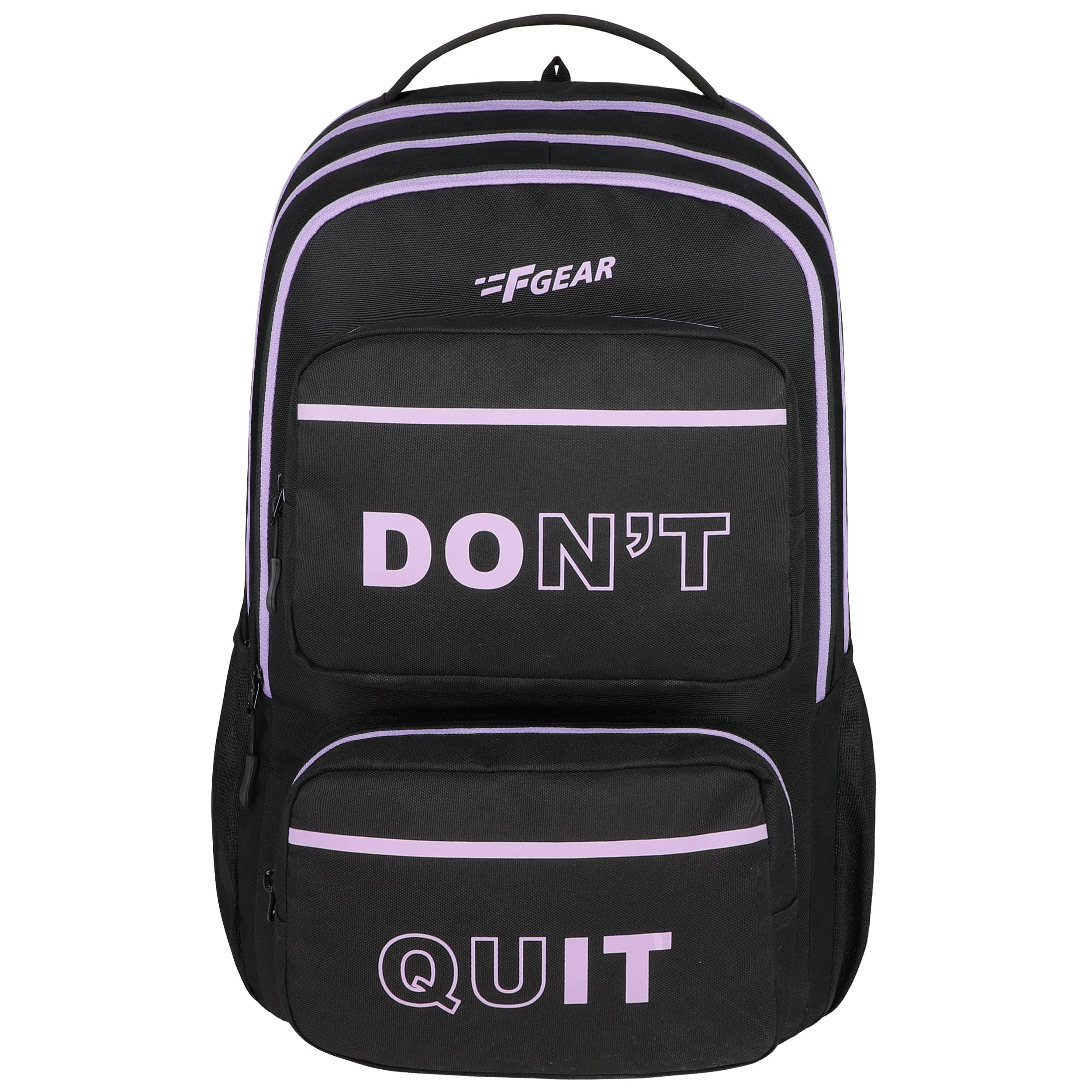 F Gear Dont Quit 40L Black|4 Compartments Large Casual backpack with Organizer Bottle compartment Water resistant lightweight, Gifts for Men Women Boys Girls Adults|College/School/Tuition/Travel Bag (B0C38T3YDB) Amazon Price History, Amazon Price Tracker