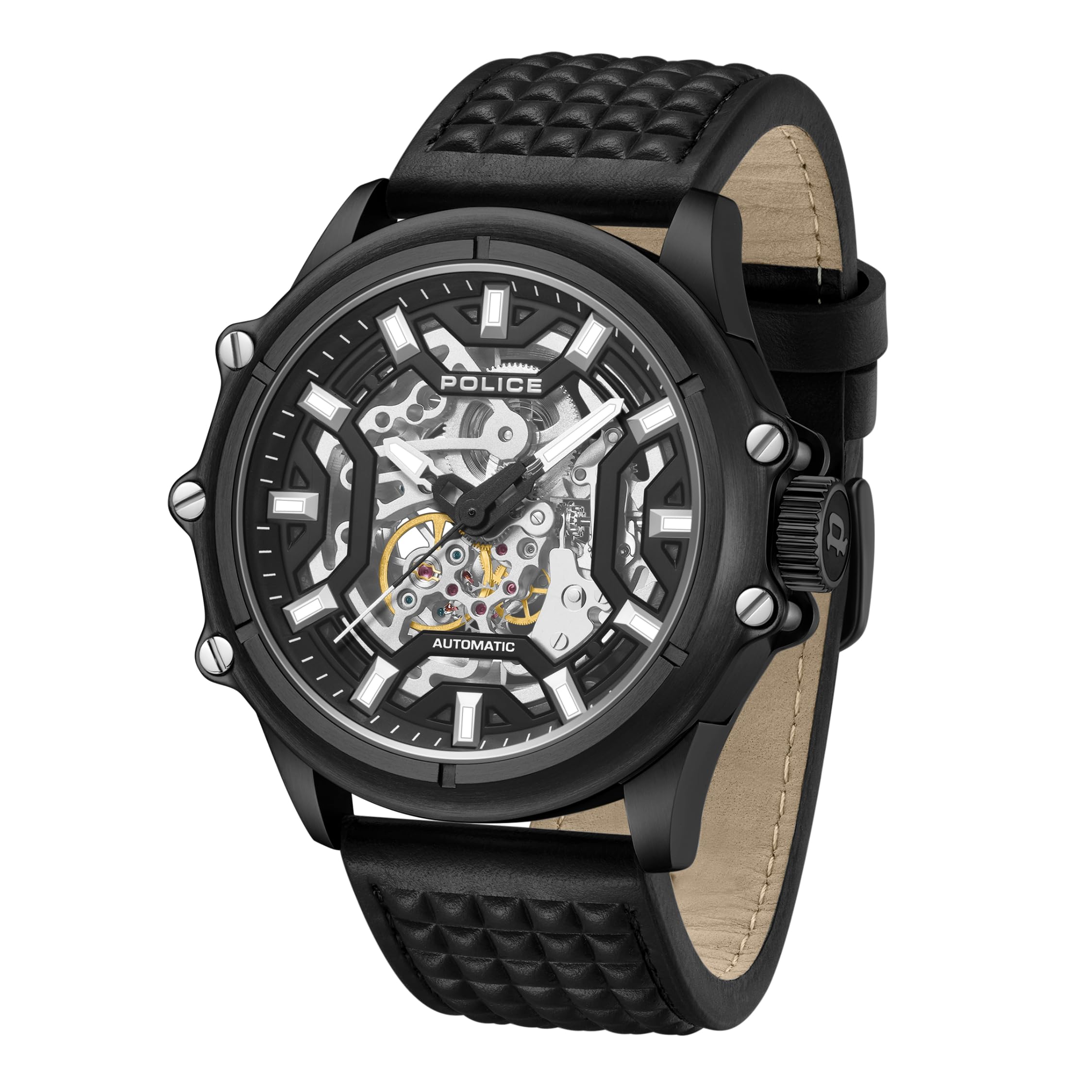 Men's Luang KL Rahul Edition Automatic Analog Watch Textured Leather Strap Analog Watch