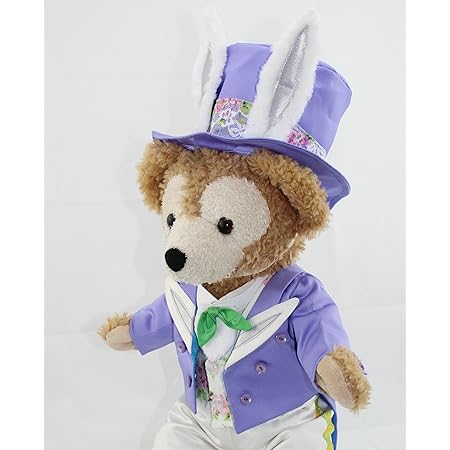 Amazon Duffy ダッフィー コスチューム イースター衣装 バニー兎耳帽子スーツ紫 ぬいぐるみ おもちゃ Amazon Duffy ダッフィー コスチューム イースター衣装 バニー兎耳帽子スーツ紫 ぬいぐるみ おもちゃ
