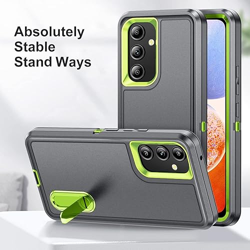 Miniatura 5 de BaHaHoues Funda para Samsung Galaxy A14 5G, Samsung A14 con soporte integrado, a prueba de golpes, polvo y caídas, protección de grado militar para