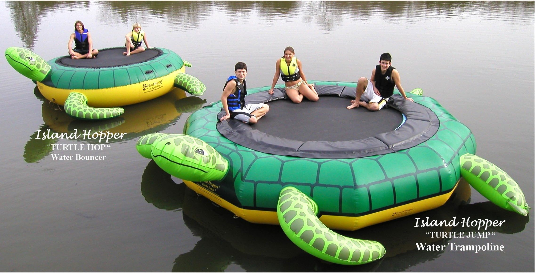 Island Hopper 15' Turtle Jump Water Trampoline