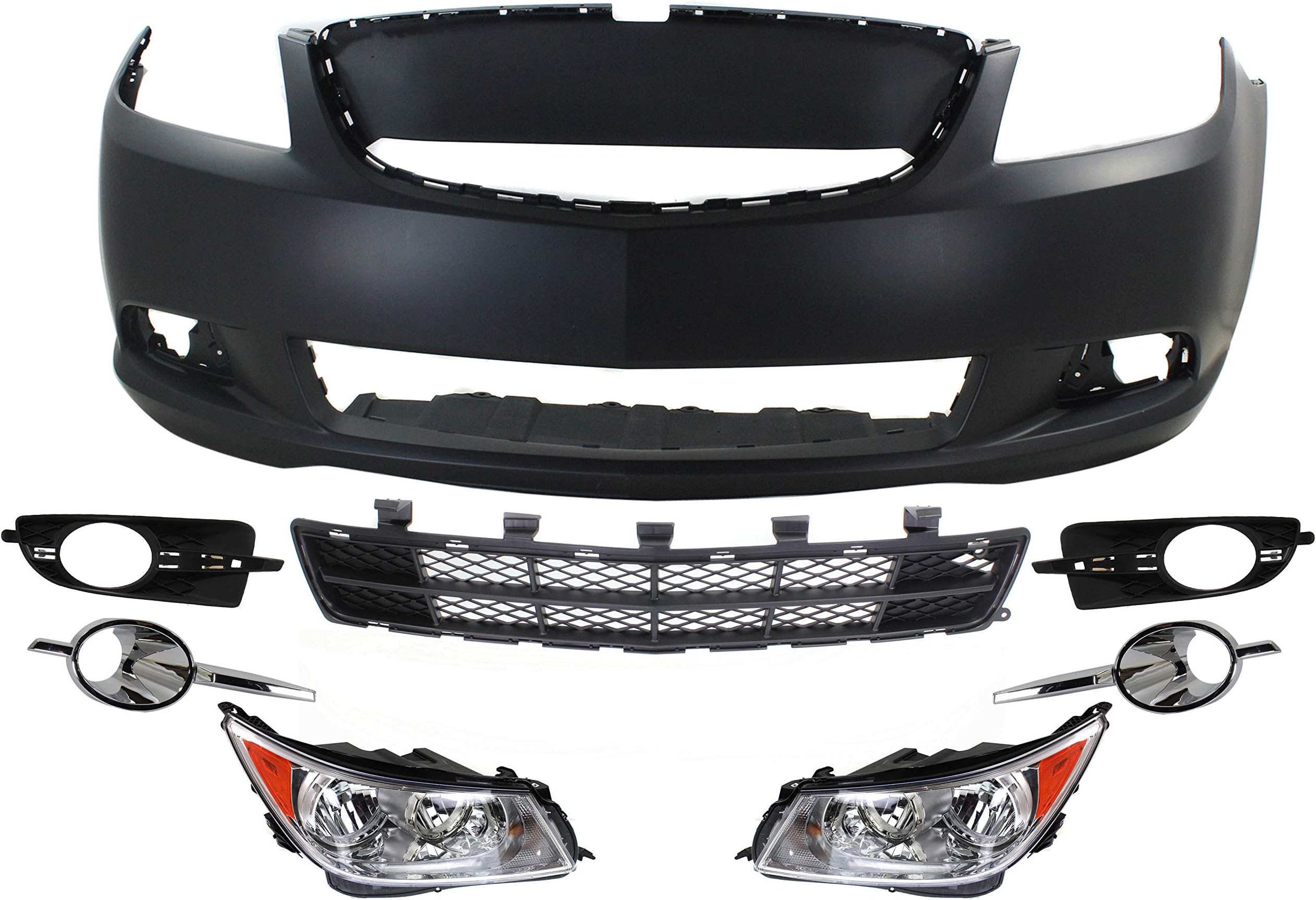 Garage-Pro Driver and Passenger Side Headlight Kit for Buick LaCrosse CXL CXS Premium 2010-2013 Halogen With bulb(s) Models Without HID Option, Without Driver Confidence Package Replaces# 20941382