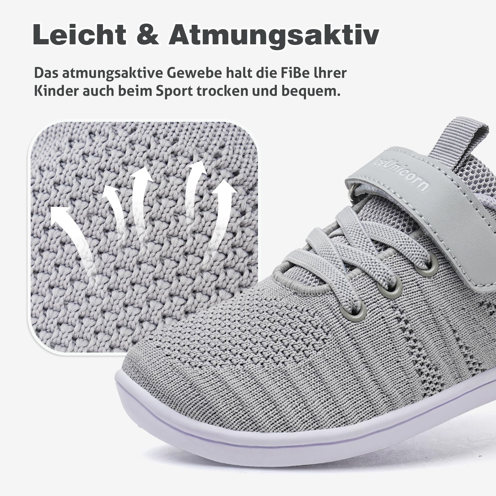 IceUnicorn Pantofole per bambini a piedi nudi, ragazzi e ragazze, scarpe sportive a piedi nudi, minimalistiche