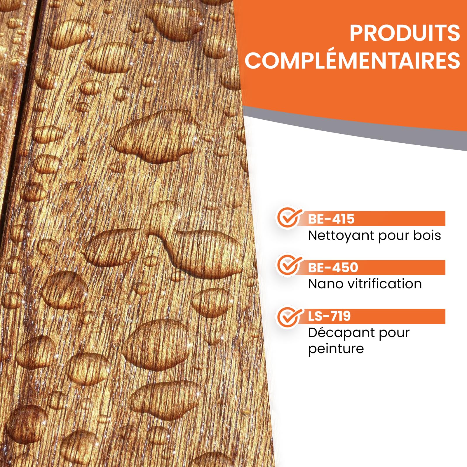 BEKATEQ Huile de lin naturelle 5L sans solvants I Huile pour bois, parquets, terrasses, meubles de jardin I Imprégnation incolore I Protection et entretien du bois pour intérieur & extérieur BE-200