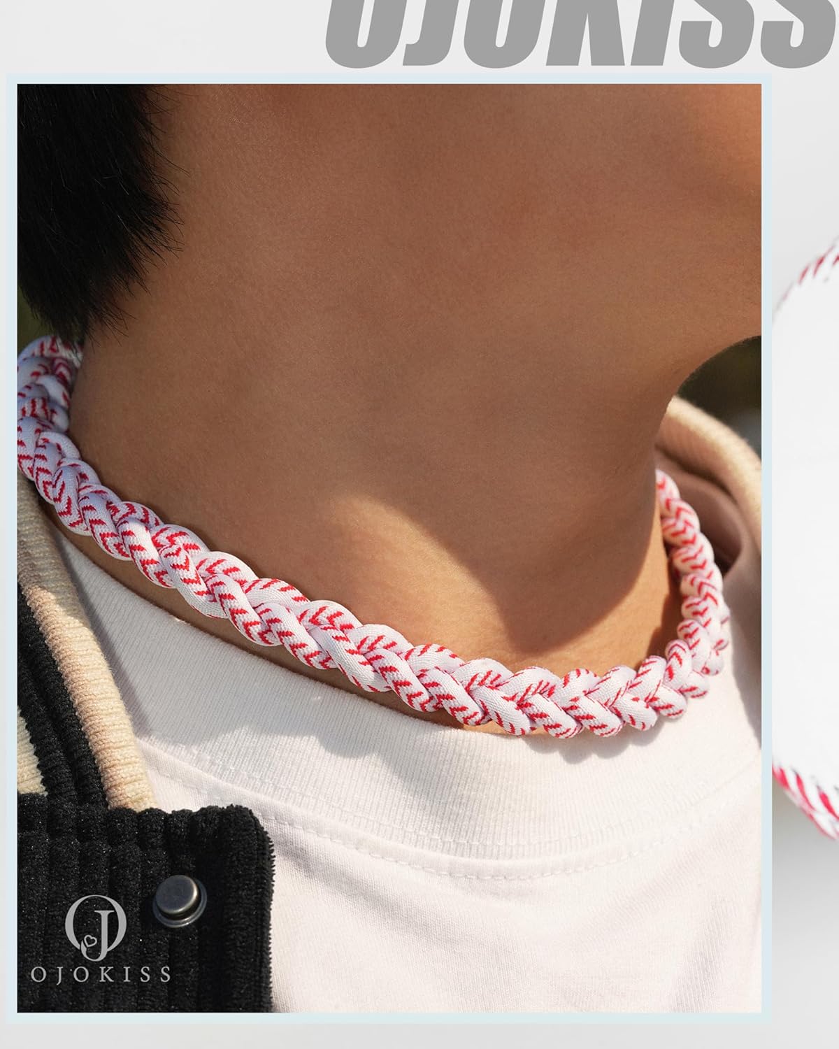 Baseball Basketball Soccer Gifts, Baseball Basketball Soccer Necklace Nylon Braided Rope for Teen Ideas with Inspirational Gift Card - Image 2