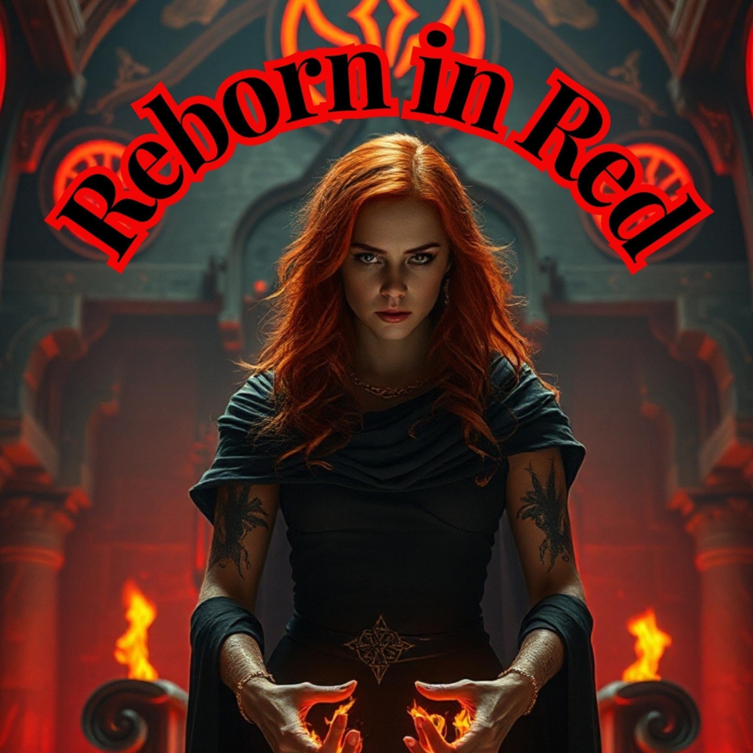 Cover art for Reborn in Red: A Dark Erotic Fantasy of Submission, Power, and Fire