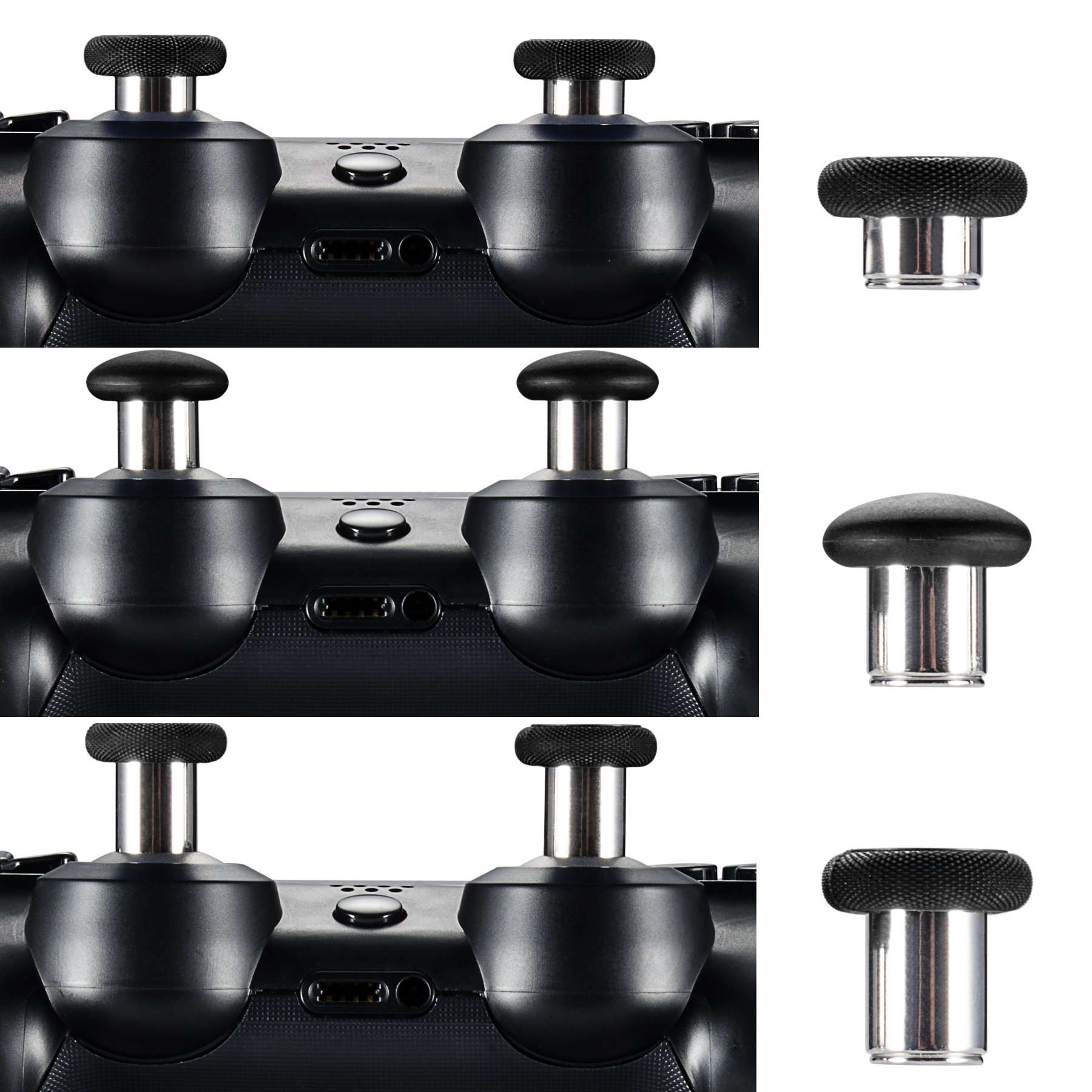 Ps4 Xbox One Magnetic Metal Thumpsticks Joysticks Analogsticks Touches à capuchons pour PS4 Xbox One S Elite Slim Pro Nintendo Switch