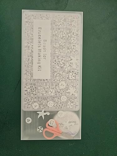 Miniatura 9 de FZIIVQU 1120 cuentas de letras cuadradas acrílicas, cuentas de letras A-Z de 0.236 x 0.236 pulgadas con número de color, cuentas de cubo de amor,