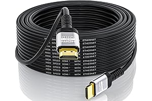 4K HDMI Cable 30 Ft | HDMI 2.0 Certified | Fast Ethernet & HDR Video