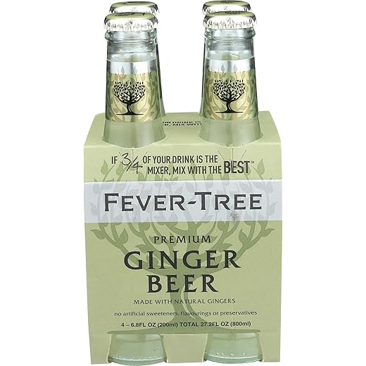 Fever-Tree Premium Ginger Beer, 6.8 Fl Oz 4 count