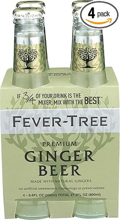 Fever-Tree Premium Ginger Beer, 6.8 Fl Oz 4 count