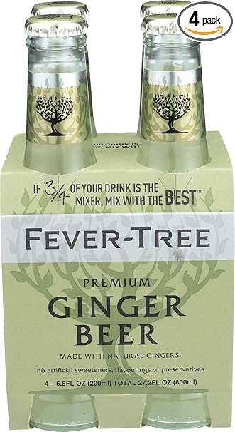 Fever-Tree Premium Ginger Beer, 6.8 Fl Oz 4 count