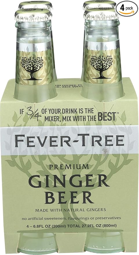 Fever-Tree Premium Ginger Beer, 6.8 Fl Oz 4 count