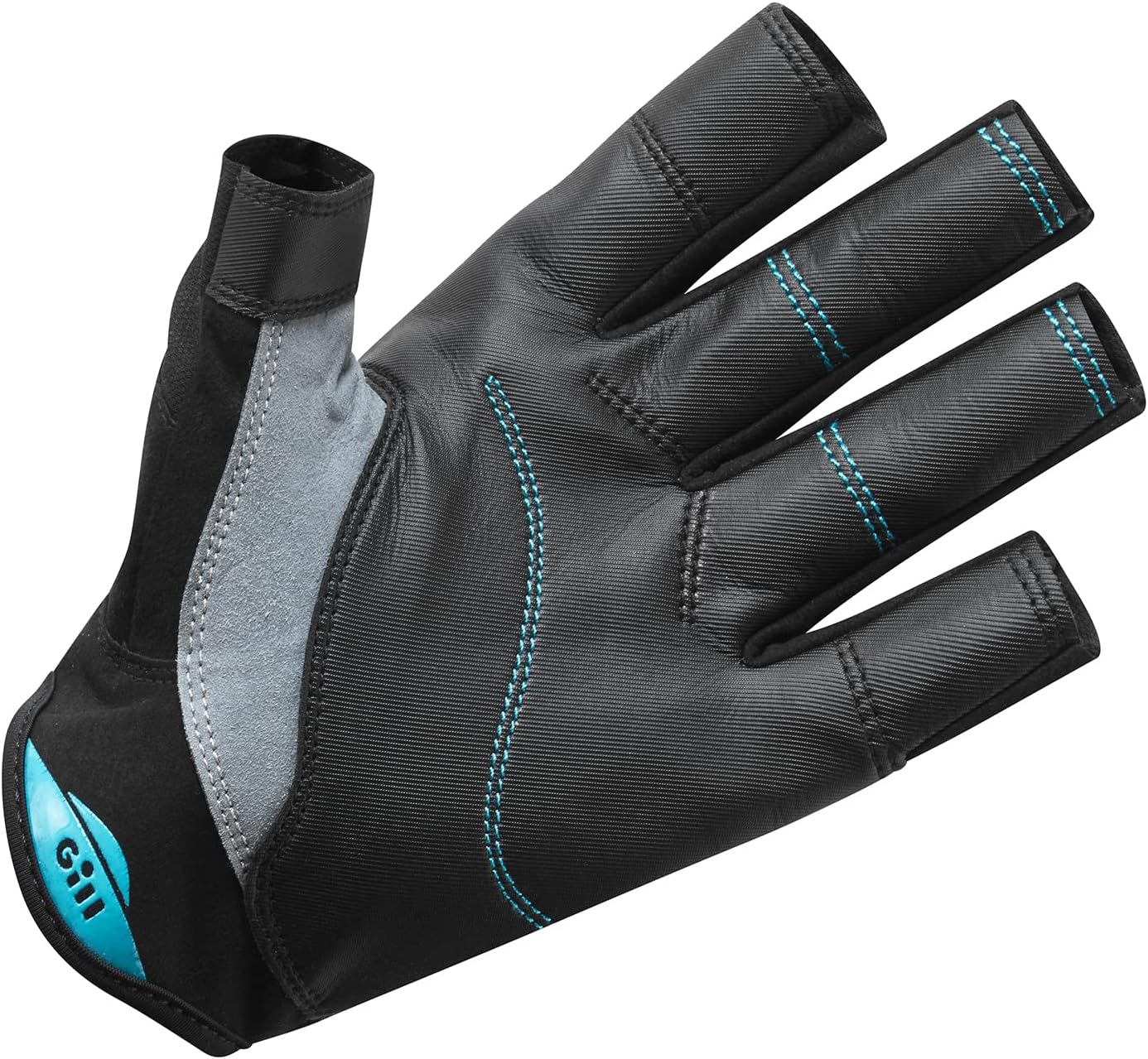 Gill Championship Sailing Gloves - Short Finger with 3/4 Length Fingers- Dura-Grip Fabric 50+ UV Sun Protection & Water Repellent