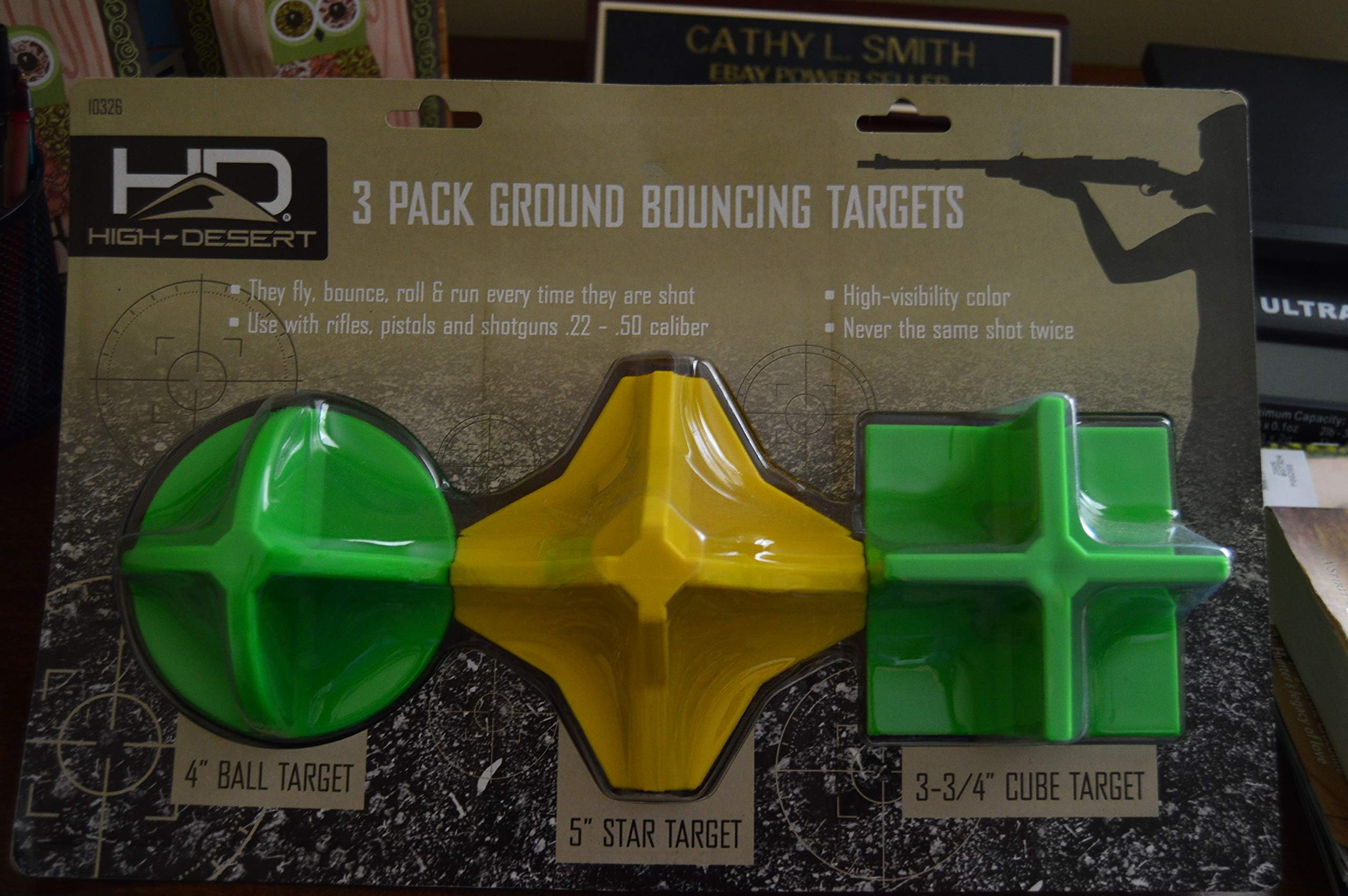 Multi Pack Reactive Ground Bouncing Shooting Targets Round, Star & Square Hot Box