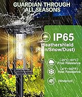 Vista 6 de Luces solares para camino, paquete de 8 luces solares para exteriores, impermeables, IP65, luces solares para exteriores de encendido/apagado