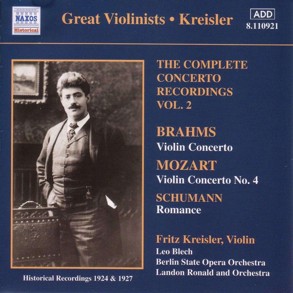 MOZART / BRAHMS: Violin Concertos