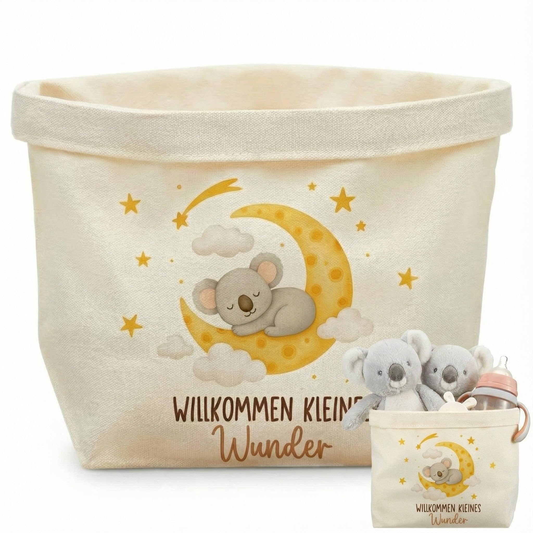 Xuniea Babygeschenk Windeltasche, Windeltorten mit Aufdrucken, Kreatives Geschenk zur Geburt für Babytaufe, Babyparty, Neugeborenen(Koala)