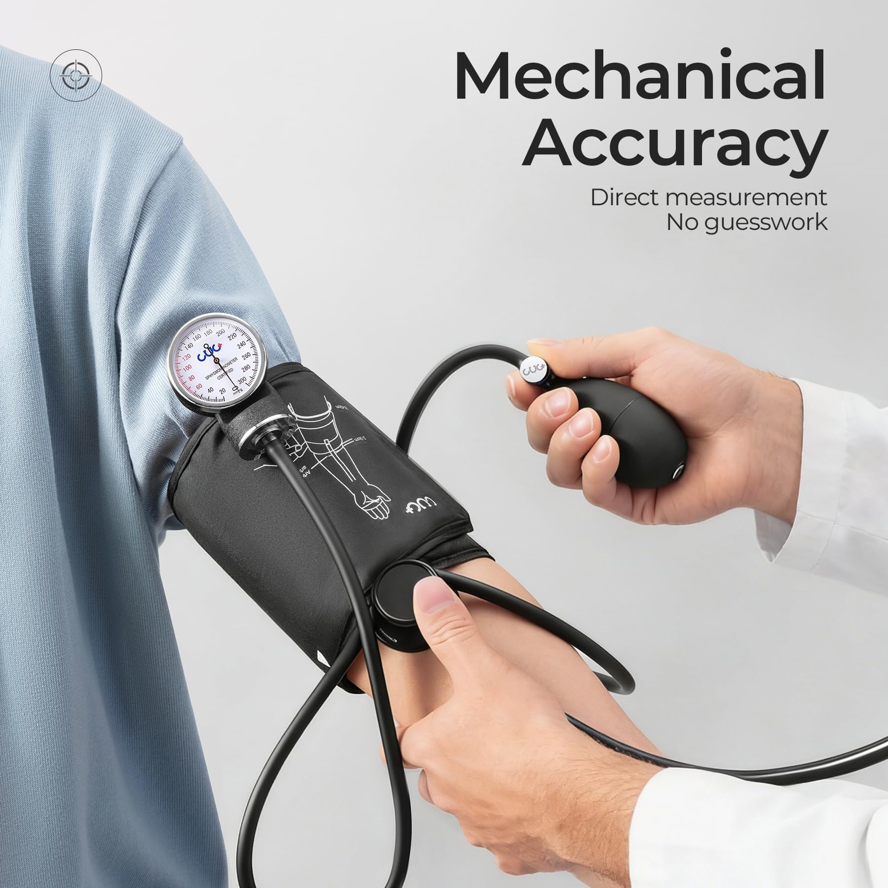 CUG Aneroid Sphygmomanometer - Manual Blood Pressure Cuff -7 CUG Aneroid Sphygmomanometer - Manual Blood Pressure Cuff -7