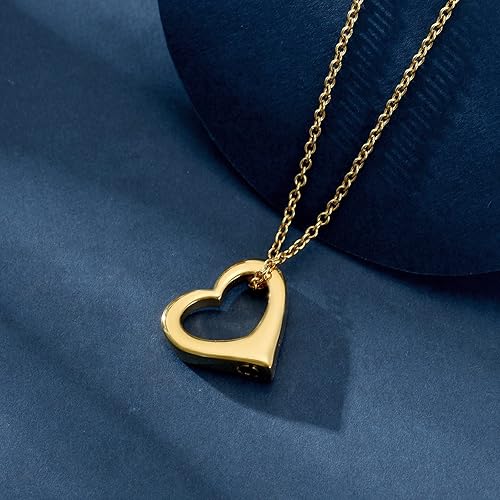 Miniatura 4 de constantlife Joyería de cremación para cenizas Colgante de corazón conmemorativo collar de urna conmemorativa soporte para cenizas de acero