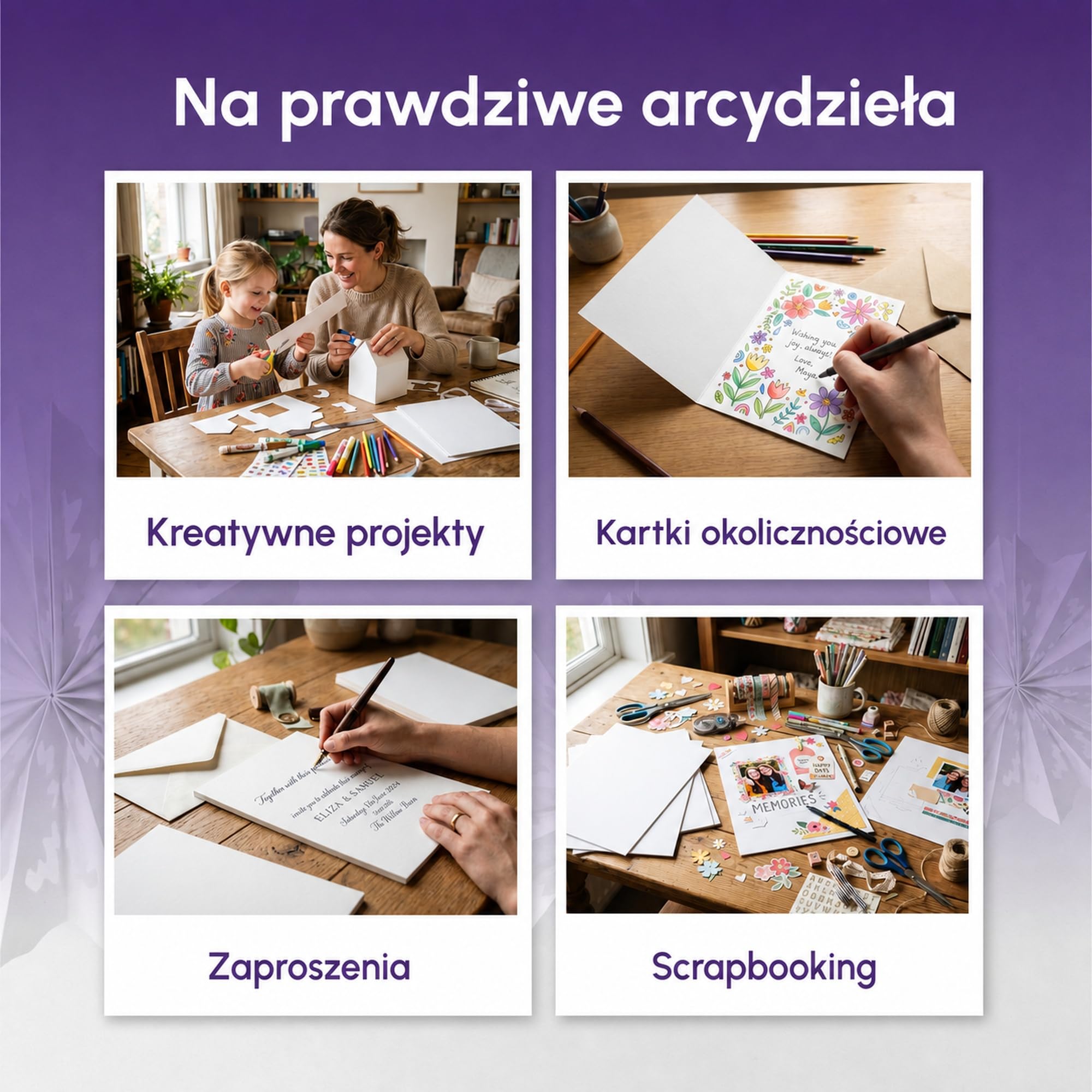 eliant. Karton do Majsterkowania A4 300g 100 Arkuszy Biały Made in Germany