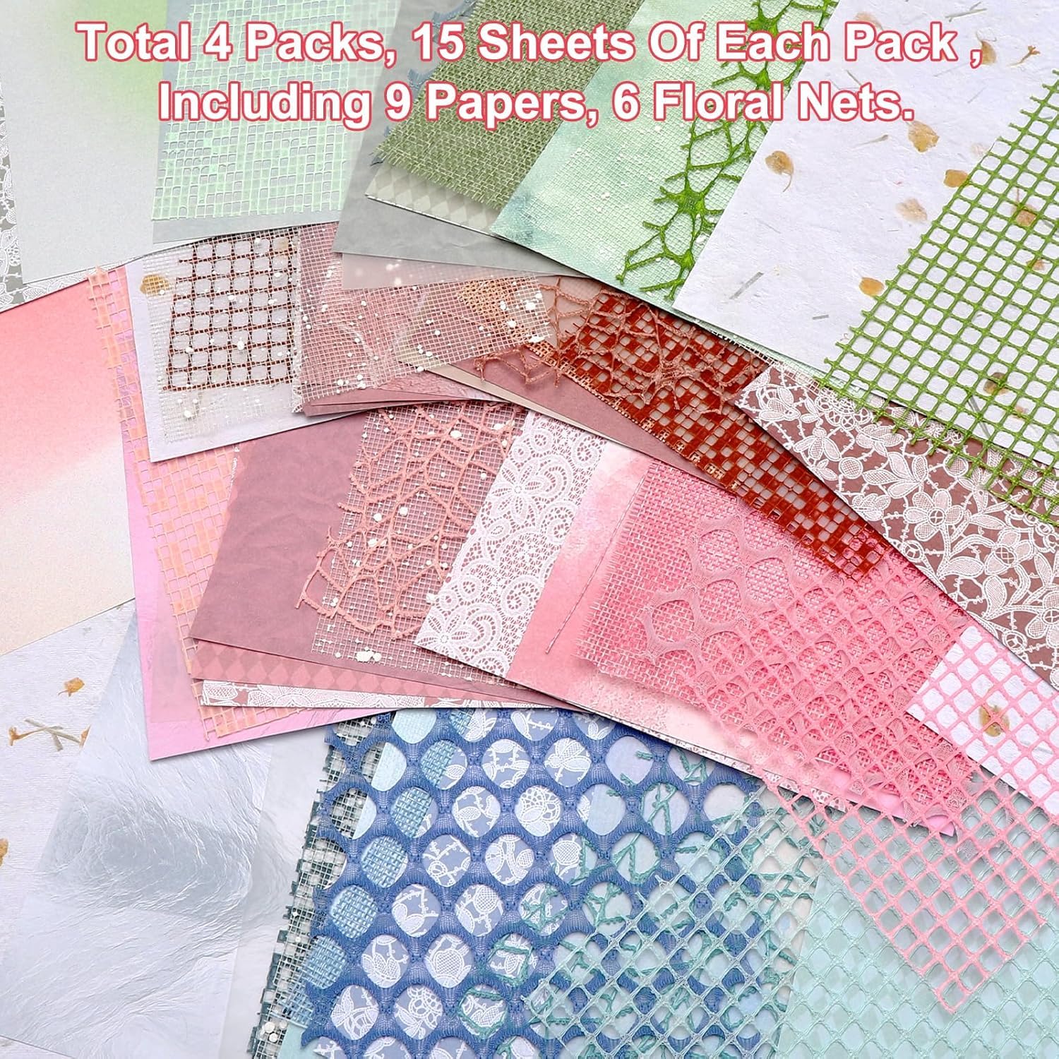 60 vellen/zak Dreamy Series Decoratief papier, scrapbooking, doe-het