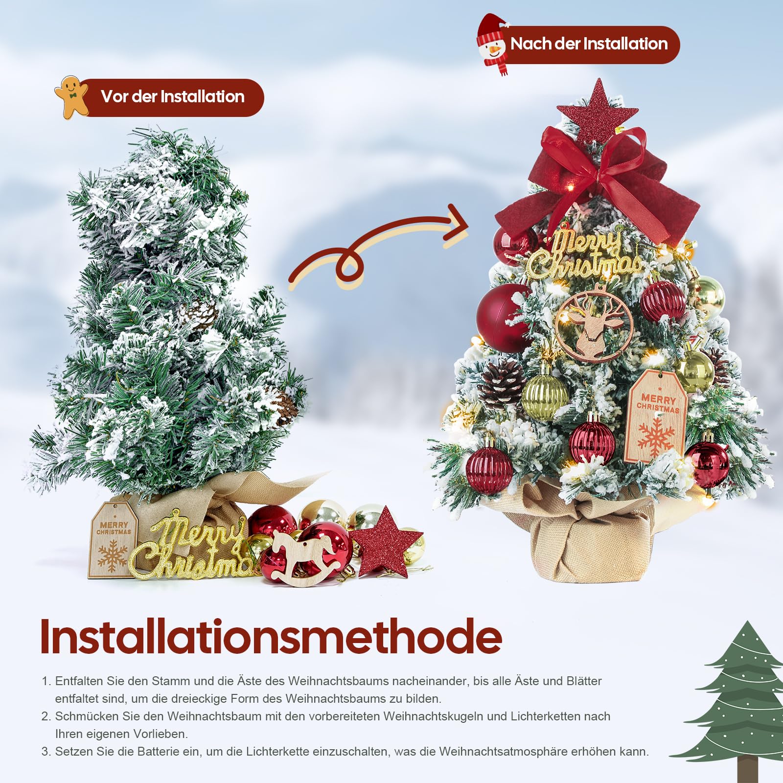20/30/40cm kerstboom kleine pijnboom feestornamenten kopen vanaf een prijs van 4.14