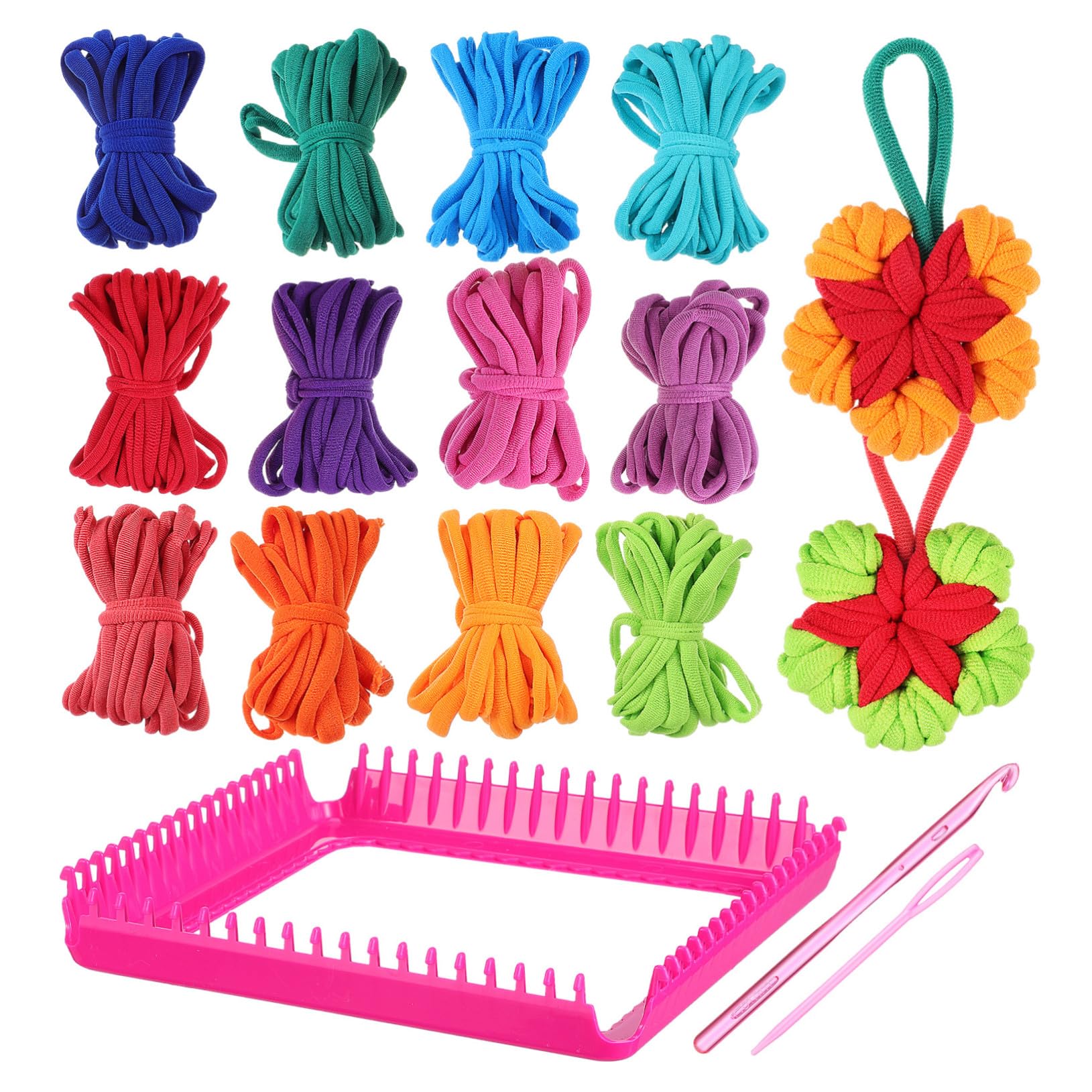 Gatuida Kit De Telar Para Tejer Para Principiantes Incluye Agarraderas Bucles y Repuestos Para Manualidades Niñas