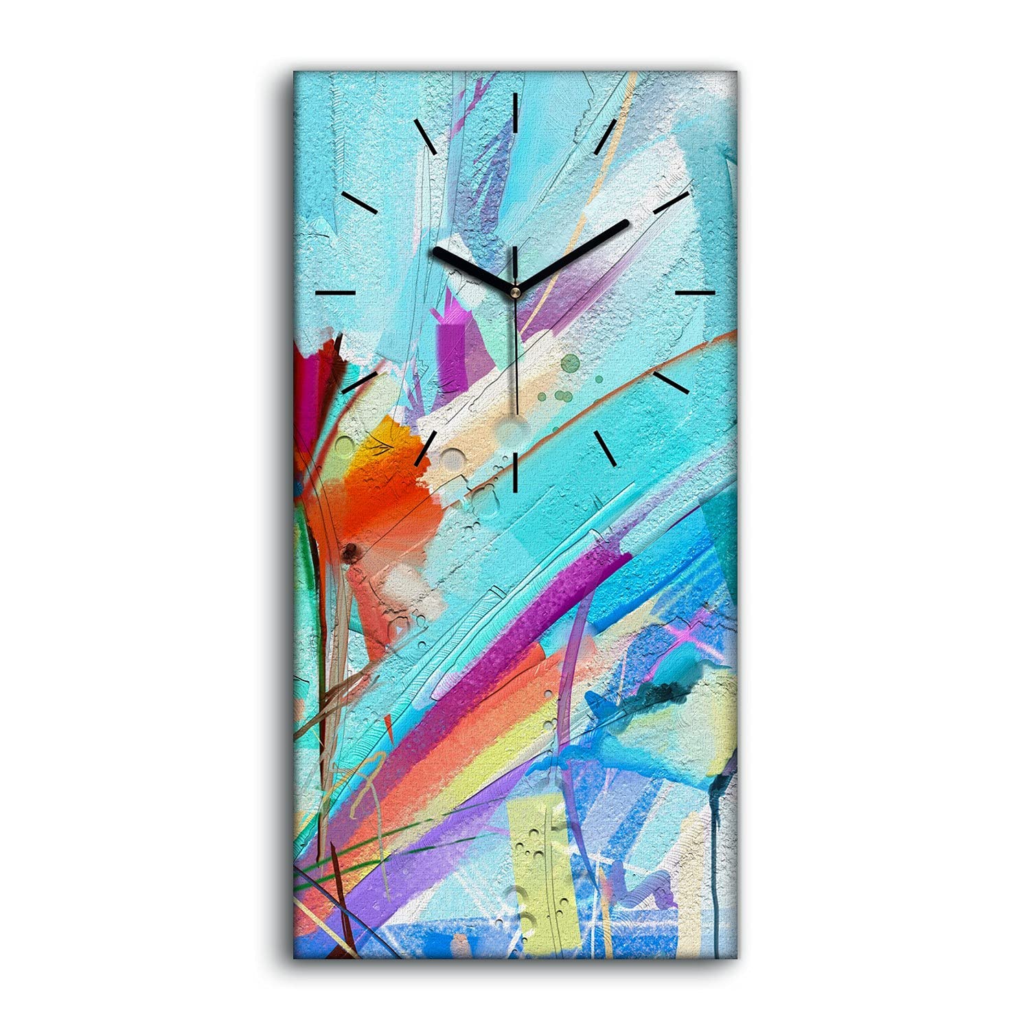 Horloge sur toile Coloray art moderne deco tableau silencieux pour salon