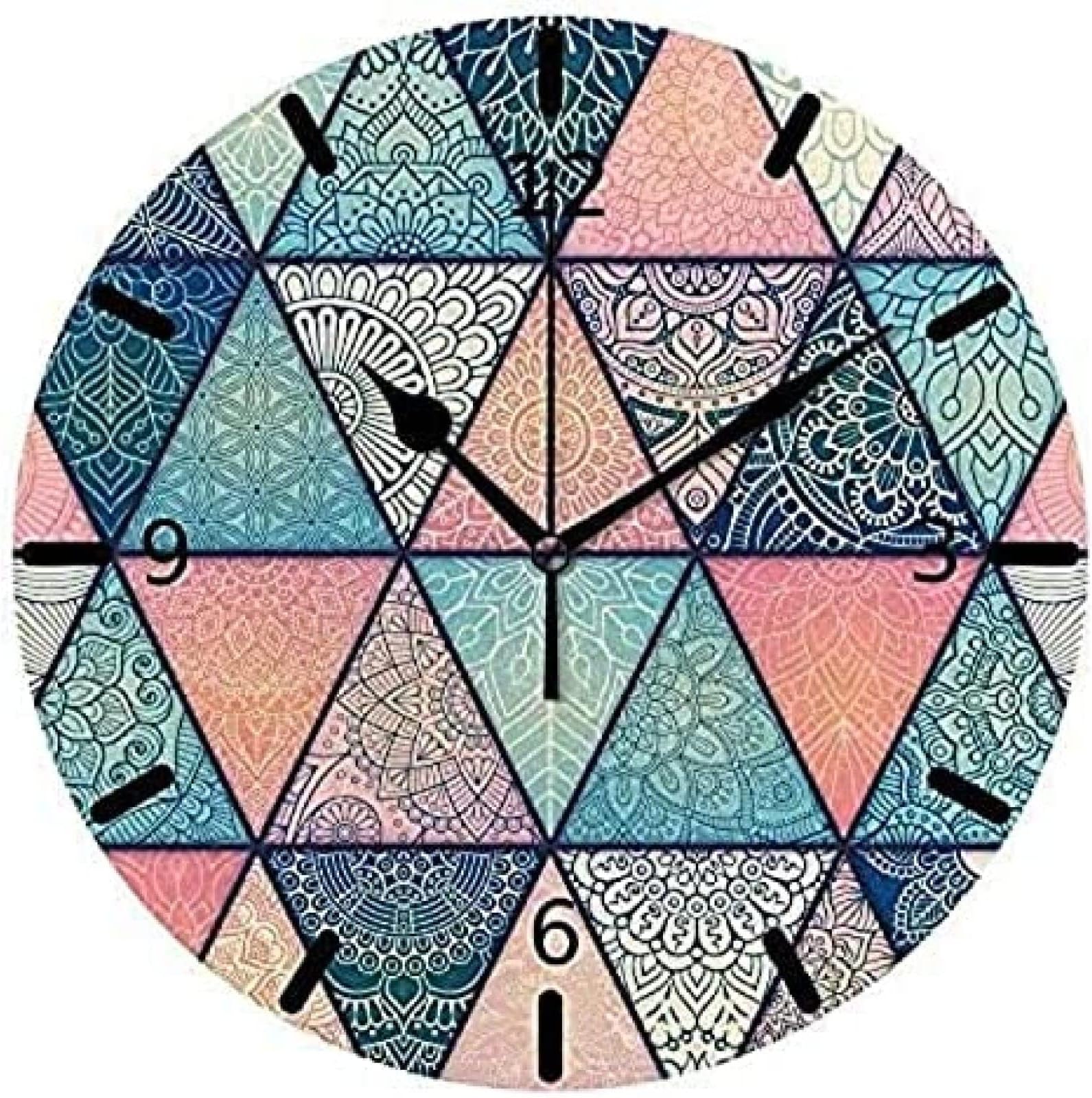 Wall Clock Round Battery Operated Tabletop Pvc Foam Board Creative For Office&Home