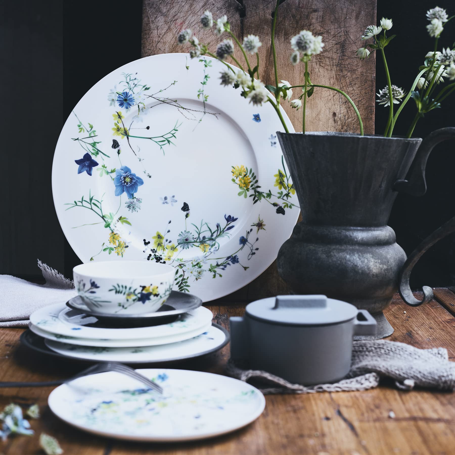 Rosenthal Brillance Fleurs des Alpes Set 6-tlg. mit Becher und Coupteller