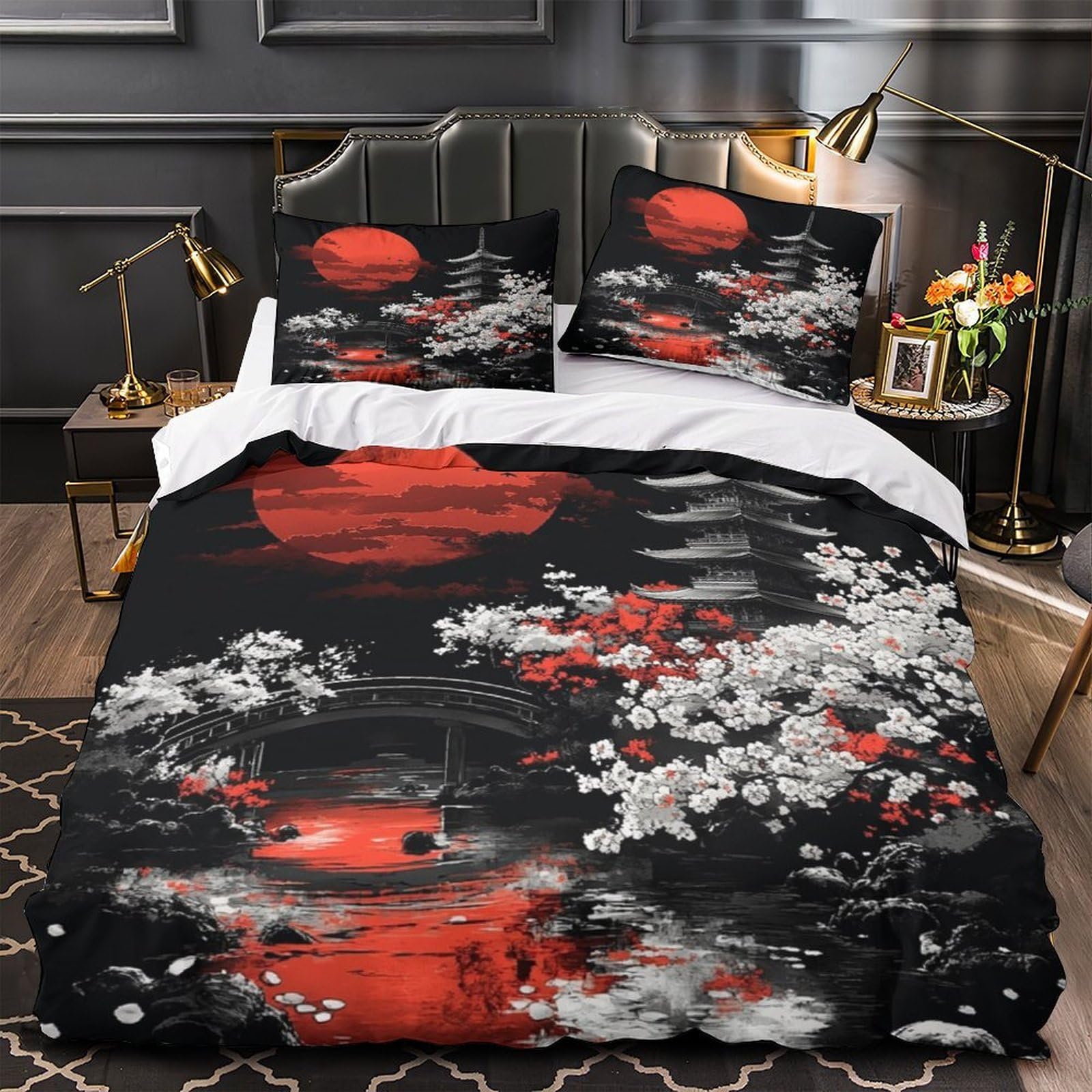 Housse de couette imprimé 3D hypoallergique et super douce