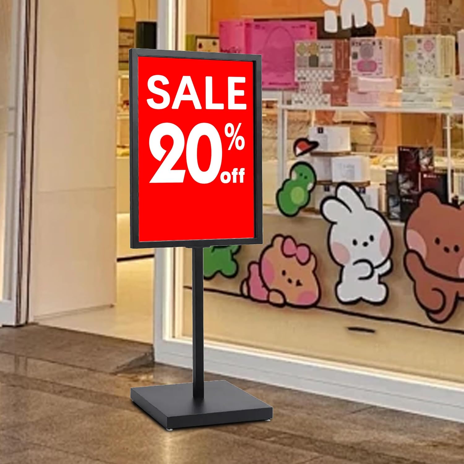 Heavy-Duty Double-Sided Floor Standing Foam Board Promo Stand Poster Sign Holder 20" x 28" (Stand Only) (1)