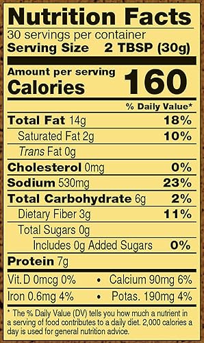 Miniatura 2 de The Peanut Shop of Williamsburg Cacahuetes Virginia sazonados, sal marina y pimienta agrietada, 32 onzas