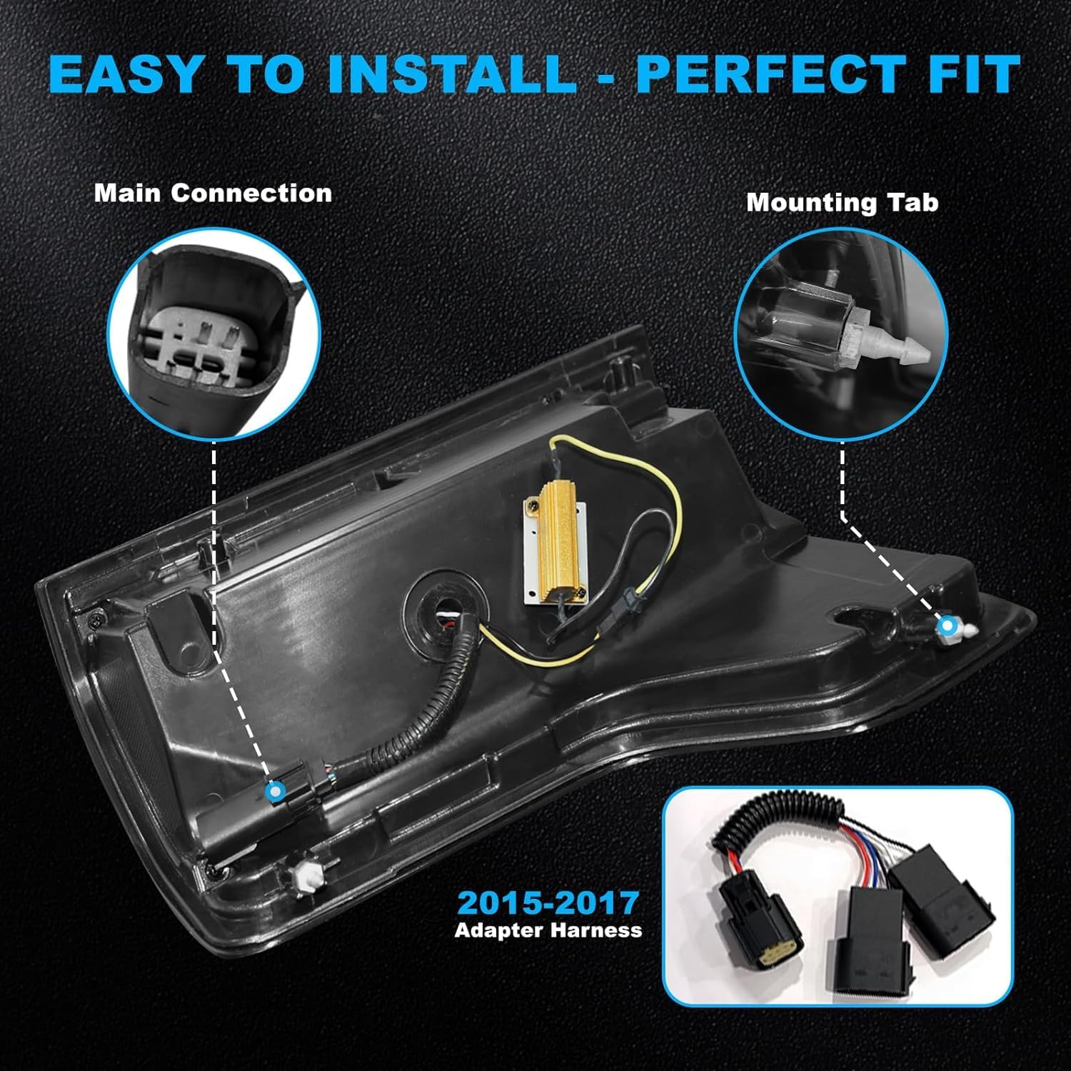 Coques De Rétroviseur Pour Ford F150 2015-2020 – ABS Noir Brillant, Protection Et Style | Installation Facile Sans Perçage