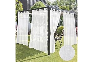 Exquisite White Outdoor Curtains for a Serene Outdoor Haven