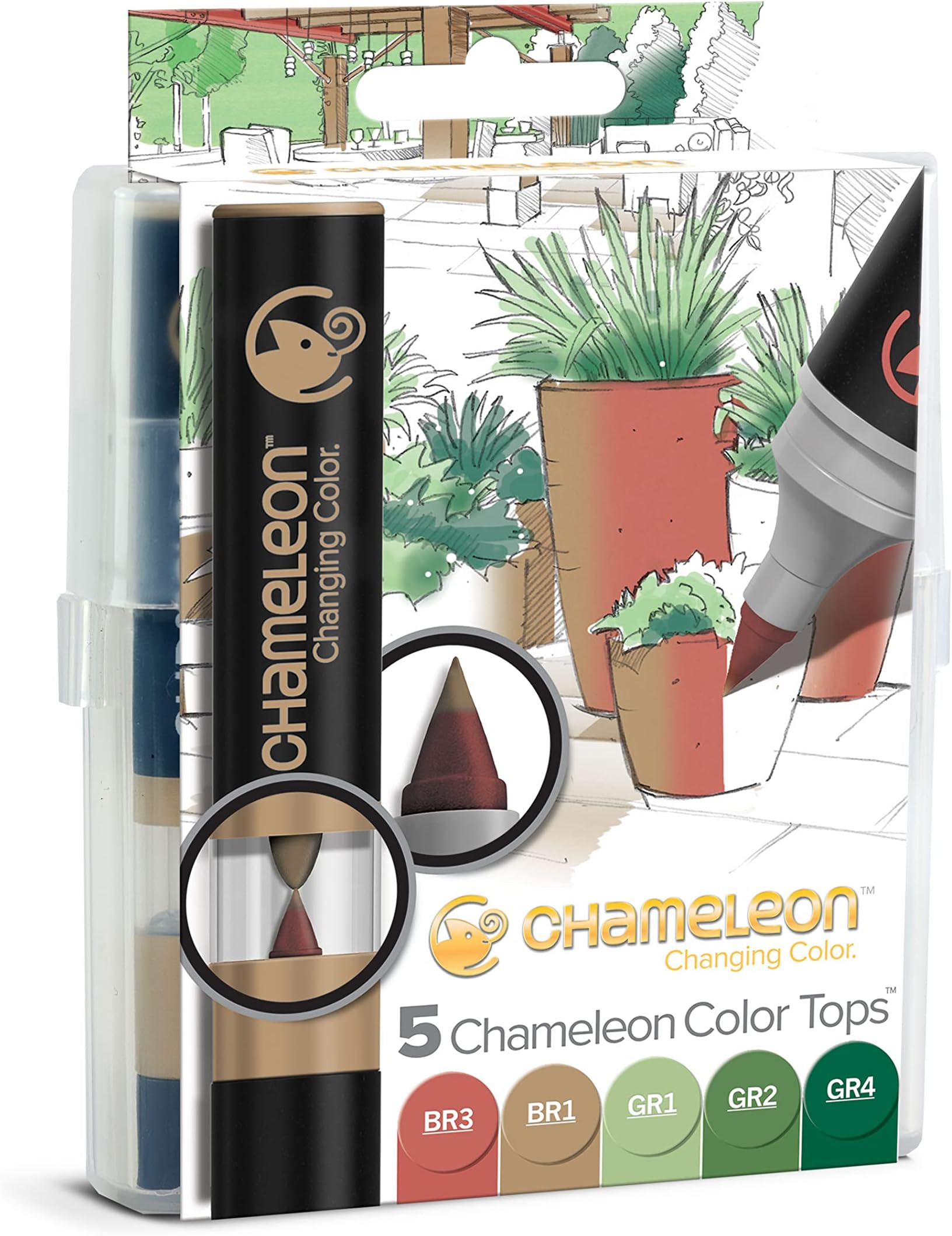 Chameleon Color Tops Nature Tones - Set of 5