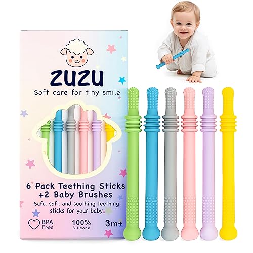 Paquete de 6 juguetes Montessori sensoriales para bebés de 0, 3, 6, 12, 18, 24 meses, mordedor para bebés, juguetes de dentición, juguetes de