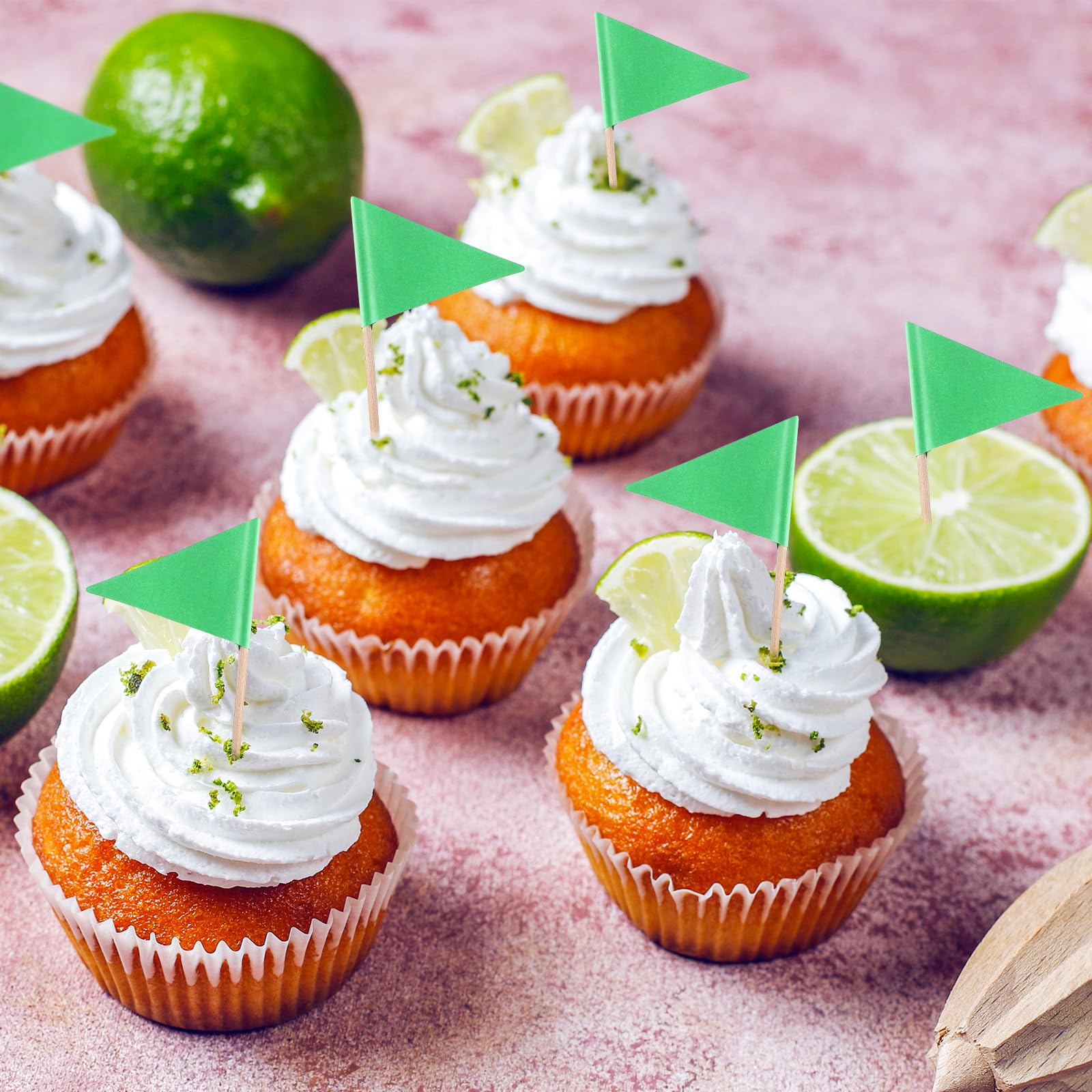 Stidsds Bandiere Per Stuzzicadenti Per Cupcake - Verde - Decorazioni Per Dolci E Torte