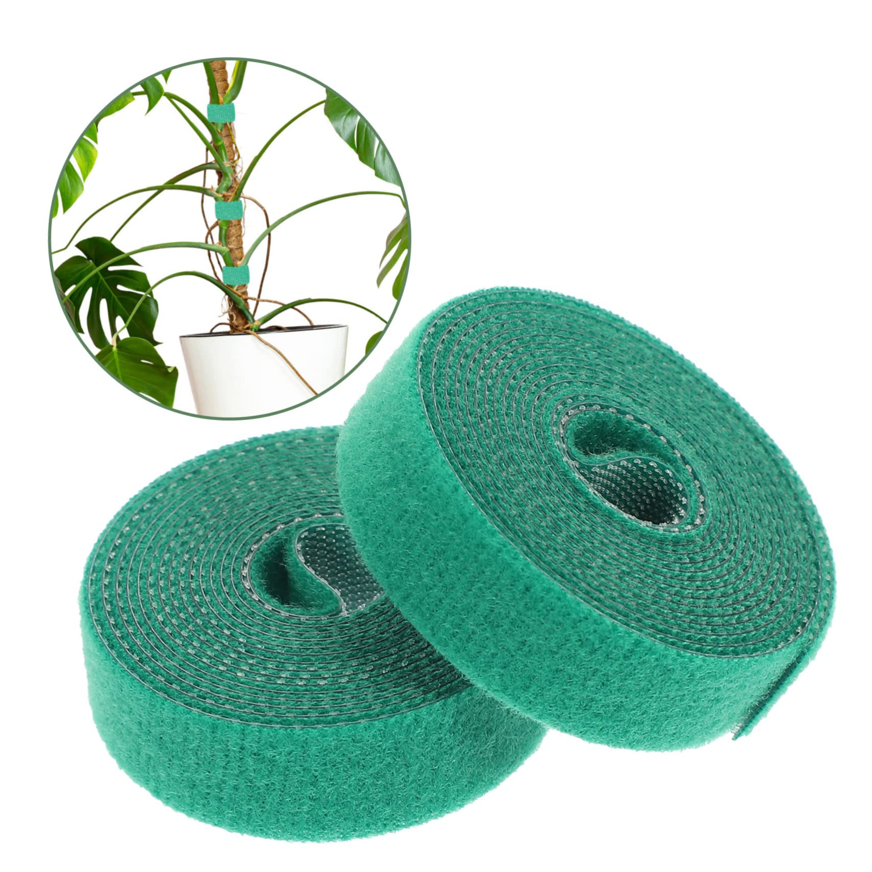 Sosoport 8stücke Verstellbare Pflanzenbinder Hochwertigem Grünem Material Wiederverwendbare Gartenbänder Für Unterstützung Von Tomaten Und Kletterpflanzen Fuß Pro Rolle