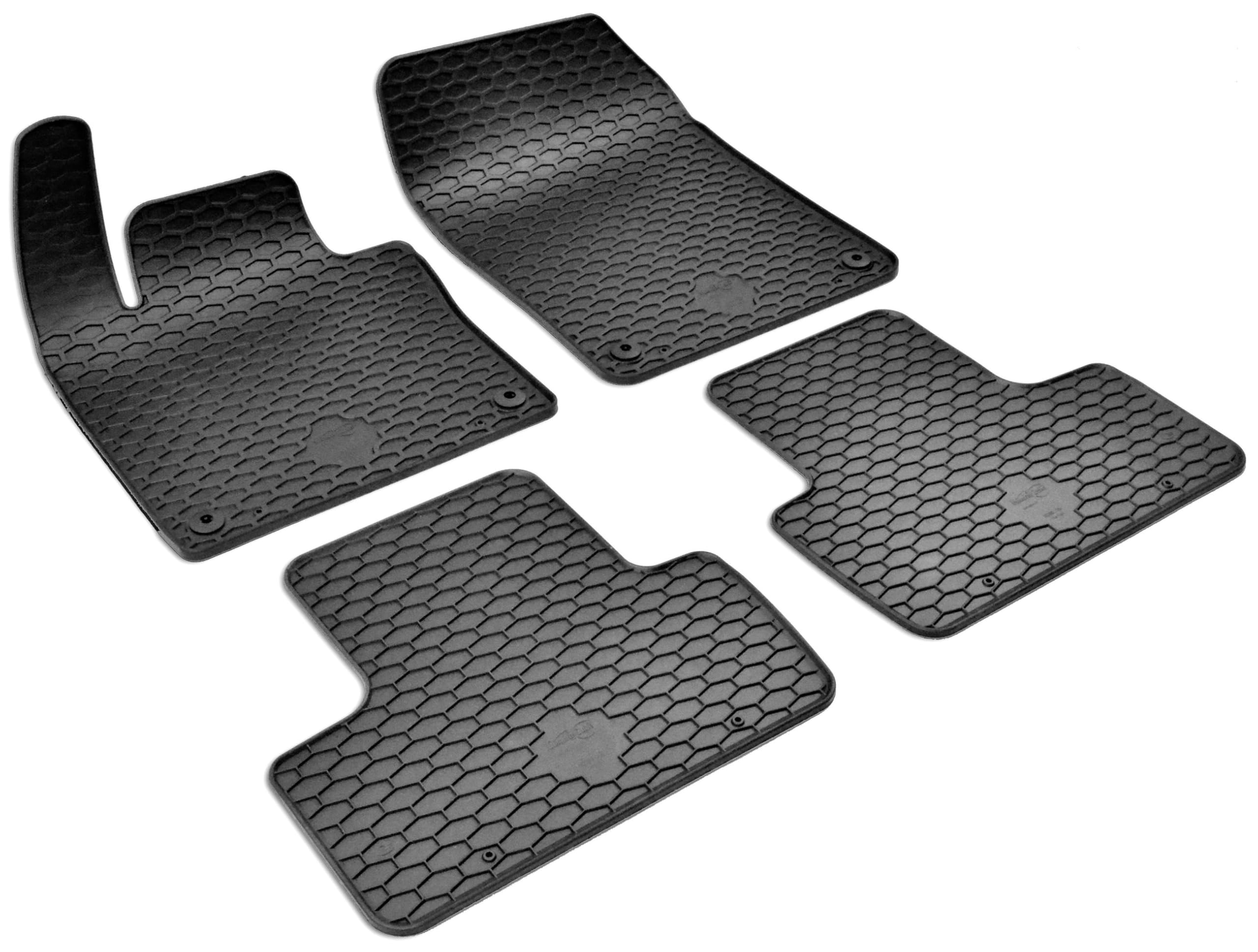 WALSER Tappetini in gomma DirtGuard su misura compatibile con Volvo XC60 II (246) 03/2017-Oggi