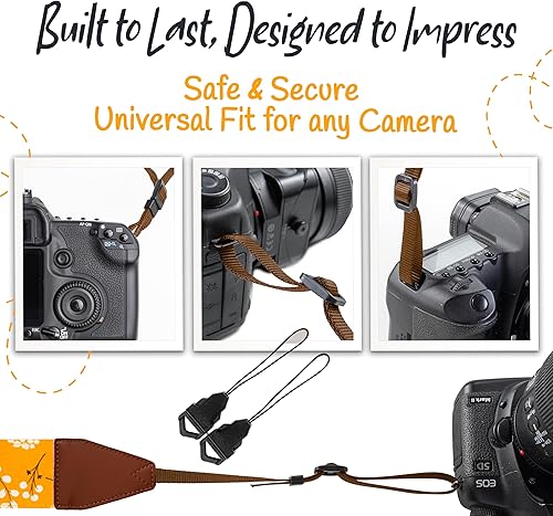 Miniatura 7 de Art Tribute Correa de cámara para el hombro, cinturón cruzado para todas las cámaras DSLR y sin espejo, incluyendo binoculares, correa universal con